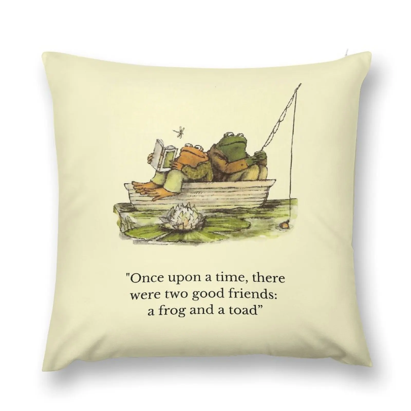 

Frog + Toad Throw Pillow Christmas Covers For Cushions pillow cover christmas Luxury Pillow Case