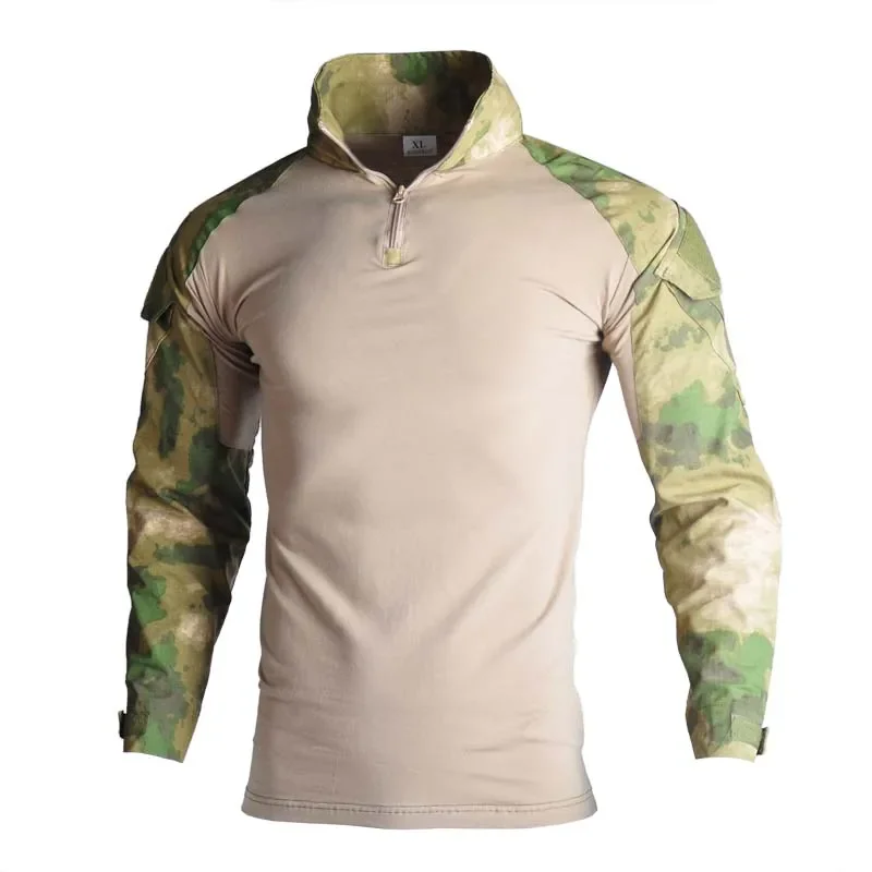 Camisa militar de combate dos EUA para homens, Safari Cargo, Multicam, Airsoft, Paintball, roupas táticas de caça, camisas do exército, camisa Camo