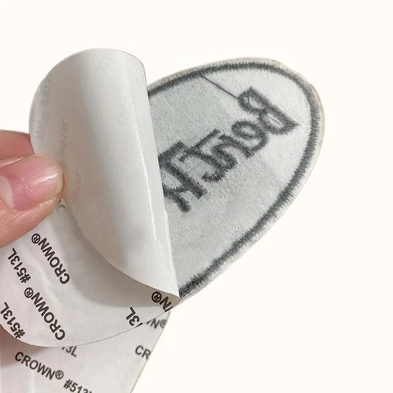 5 Stück/ Schwarze Kleidungsaufnäher, Stickerei-Applikationen, selbstklebende Aufnäher, zum Nähen oder Aufbügeln für Rucksack, Hut, Jacke – Detail 2