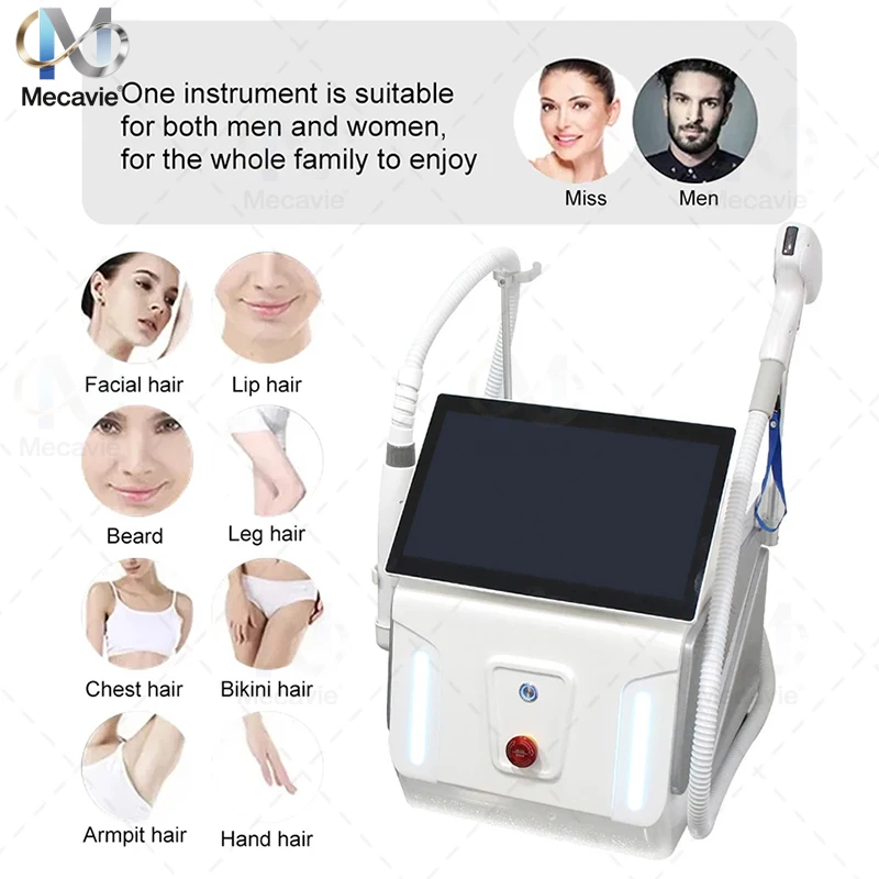 4000wProfessional New Freezing Point Painless Diode Laser Hair Removal Machine Soprano Diode 755nm 808nm 940nm 1064nm 4 Waveleng