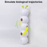 Caterpillar Interactive Cat Toy Motion Activated Automatic Cat Toy Rechargeable with Tail for Bored Indoor Cats