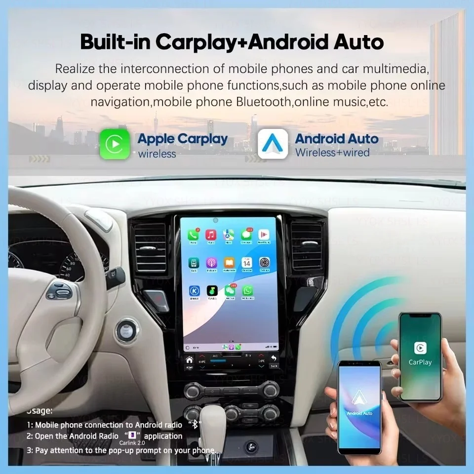 لنيسان باثفندر R52 SL SV 2012-2019 راديو السيارة الاندورويد الوسائط المتعددة مشغل فيديو لتحديد المواقع والملاحة Carplay شاشة ستيريو #4