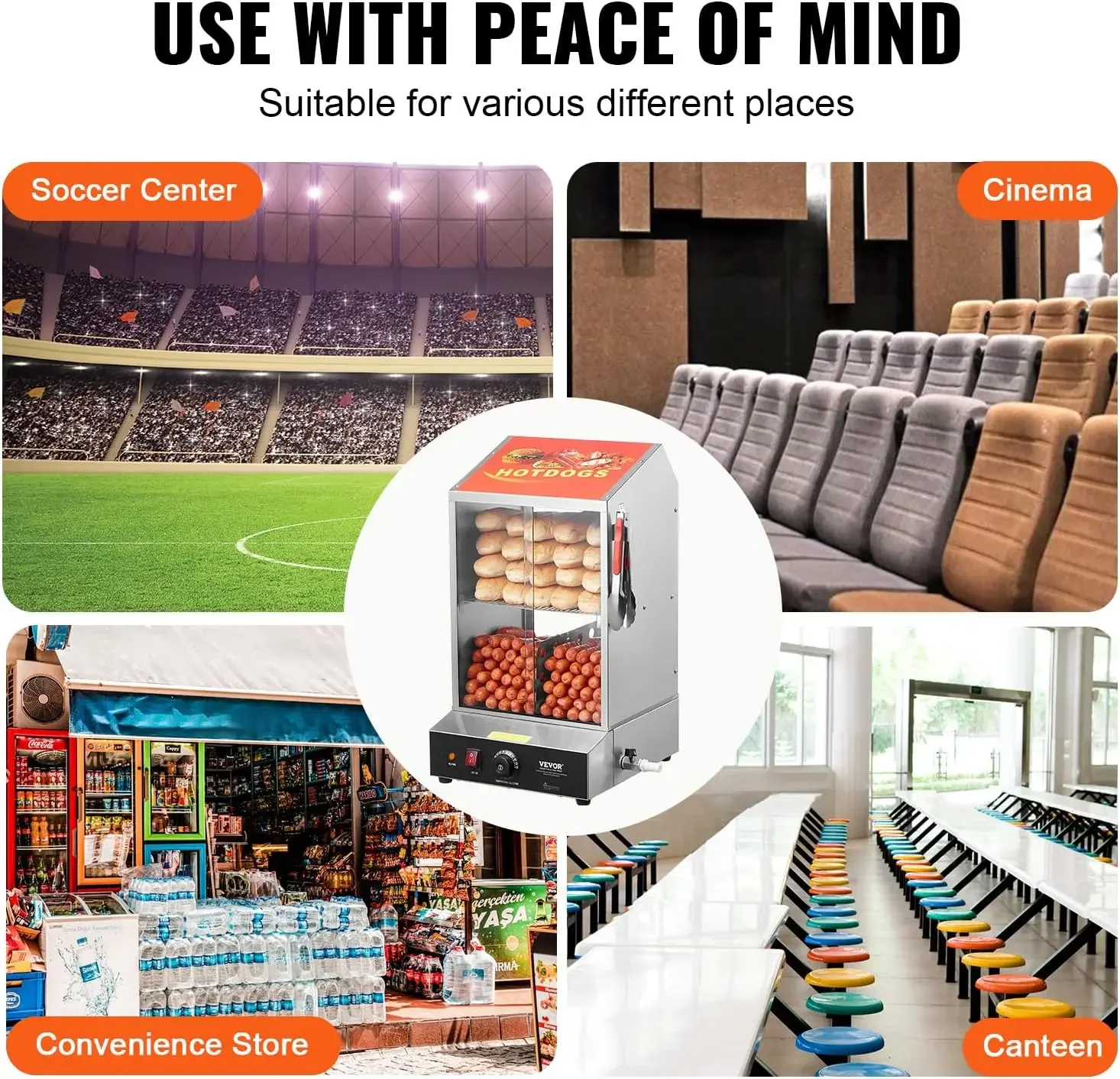 เครื่องนึ่งฮอทดอก, 39QT, เครื่องนึ่งฮอทดอก 2 ชั้น, 86 ℉ ~185 ℉   ควบคุมอุณหภูมิ เครื่องอุ่นซาลาเปาไฟฟ้าพร้อมกระจกนิรภัยสไลด์ D