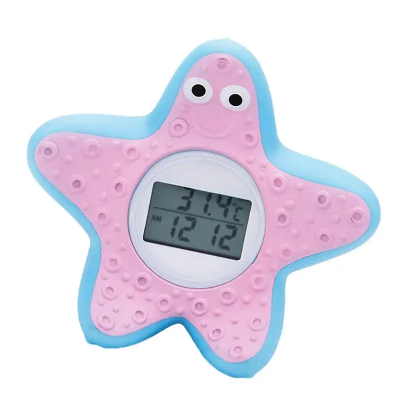 

Starfish Temperature Sensor Bathing Temperature Sensor Toddler Bath Time Toy LCD Temperature Gauge For Bathroom Gym Swimming