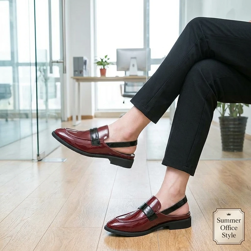 Summer Men Headband Sandals British Casual Comfortable Breathable Anti-slip Fashionable Brand Shoes Social Shoes Sizes 38-46