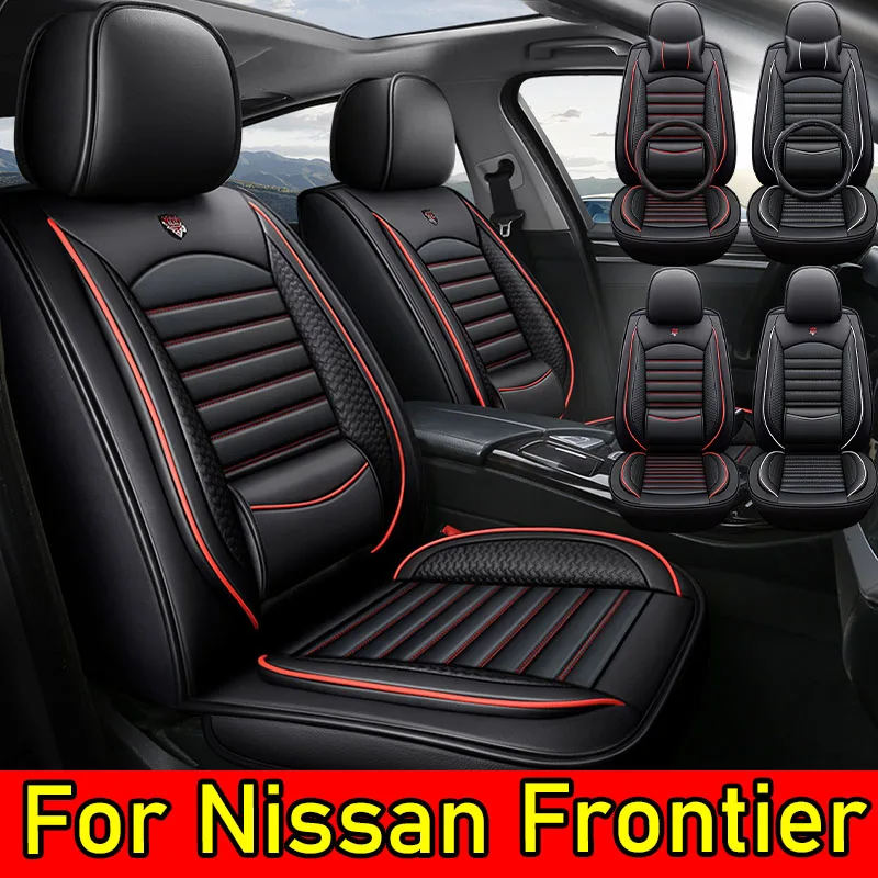 

For Nissan FrontierCar seat covers, fully covered with high-end PU leather for 5 seats, soft and comfortable, waterproofwear-