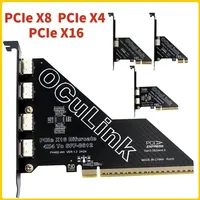PCIeX8 To 2 Port Oculink SFF 8611 & 8612 Convert Card Support PCIe 4.0 PCIe Oculink Adapter Card PCIE External Oculink Adapter
