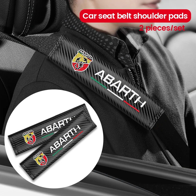 غطاء حزام مقعد السيارة حزام أمان السيارة وسادة السائق حامي الكتف لشركة فيات أبارث 500 تيبو FR بونتو دوكاتو ستيلو باليو برافو #1