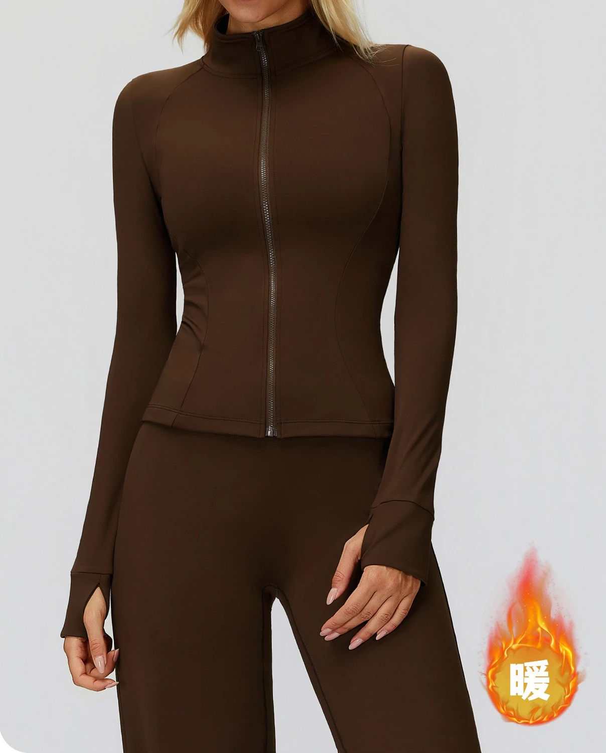 

Осень-зима, ультра-мягкие ткани, повседневные узкие спортивные куртки, женская одежда для йоги на молнии, женская быстросохнущая спортивная одежда с длинными рукавами