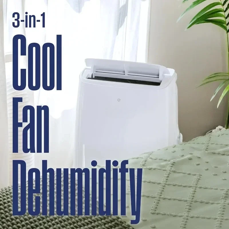 Air Conditioner Portable Portable AC with Home Dehumidifier, Smart App, Programmable Timer, Remote Control, Window Kit