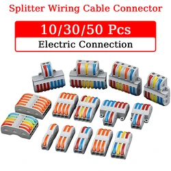 1 In Multiple Out Push-in Electrical Wire Connector Terminal Block Universal Fast Wiring Cable Connectors For Cable Connection