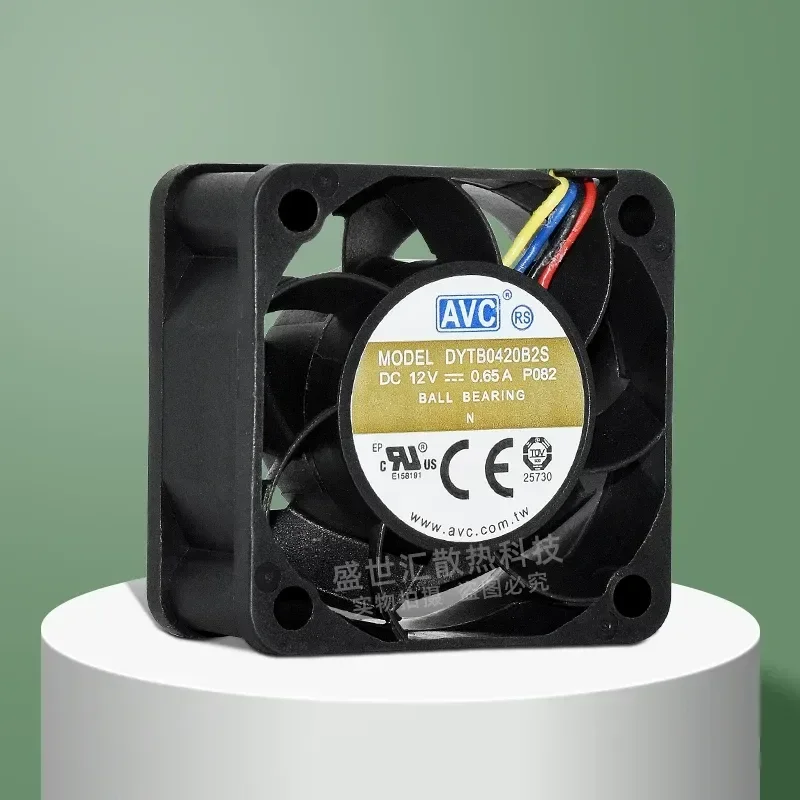 PWM Fan 4CM for AVC DYTB0420B2S Violent 4020 12V 0.65A Chassis Power Server Ball Fan