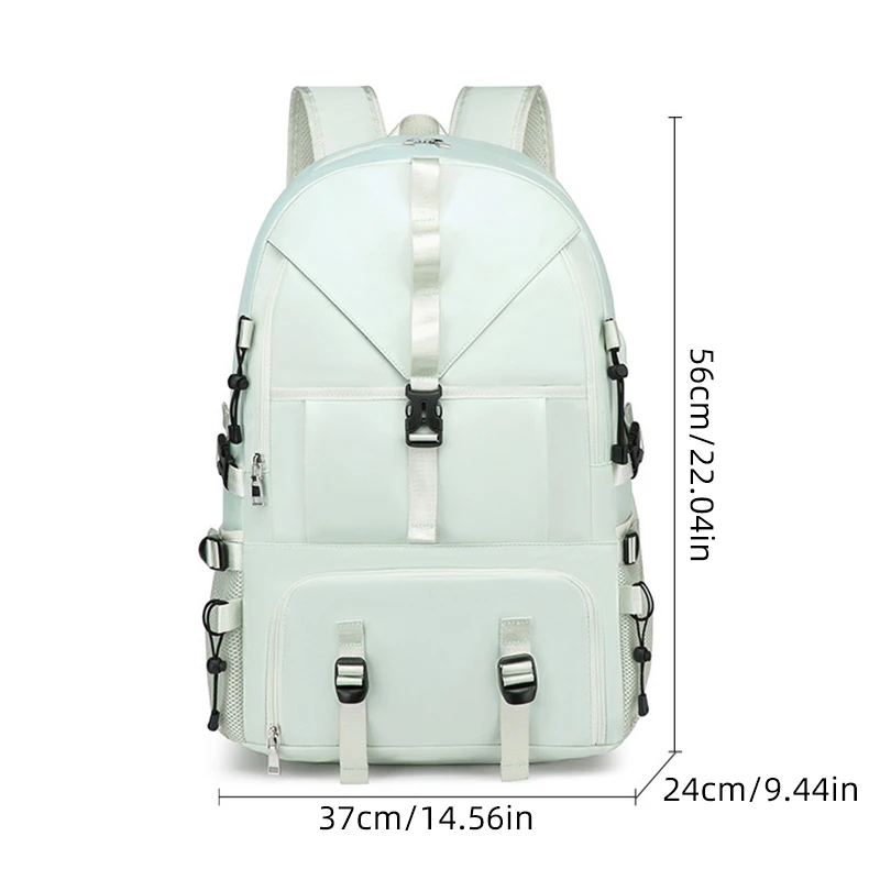 USB Travel Duffel Backpack Large Capacity Gym Sports Outdoor Hiking Climbing Camping Daypack Shoes Pocket Short Trip Laptop Pack