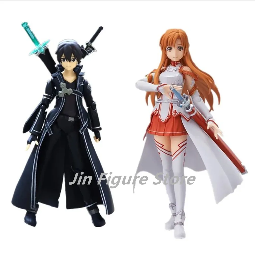 

Cute Anime SAO Asuna Asada Shino Kirito Kirigaya Suguha Figma 178 174 PVC Figures Statue Model Kids Toys Doll Gifts
