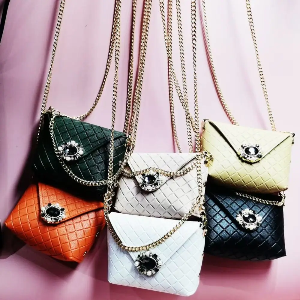 

Cute With Chain Mini Storage Bag Fashion Luxury Handbag Bag Pendant Diamond Grid Pattern Coin Purse Bag Accessories