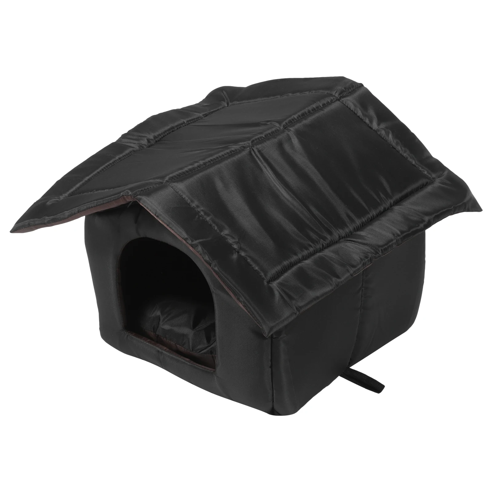 

Large Waterproof Cat Nest Pet Outdoor House for Winter Weatherproof Black Home Shelter
