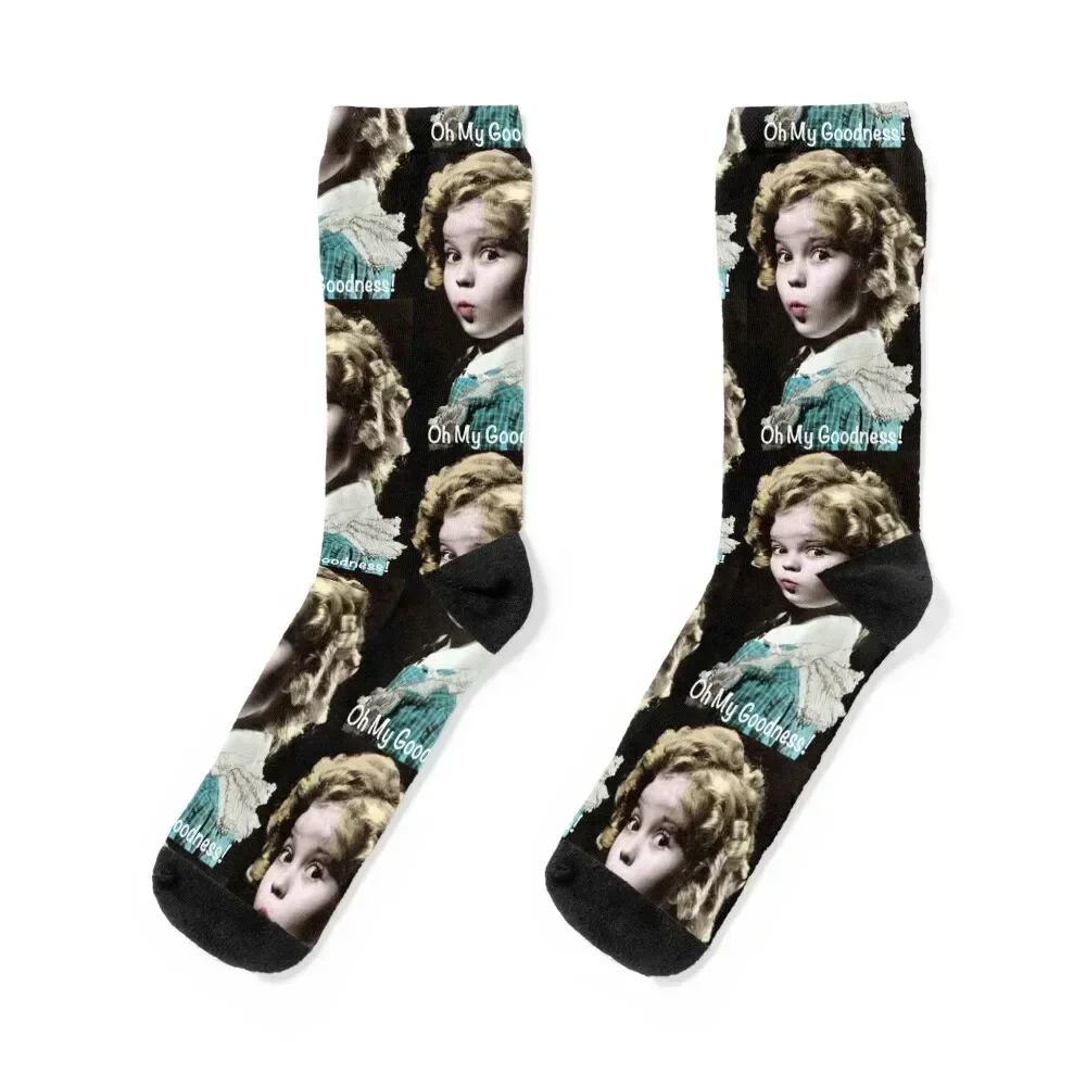 Shirley Temple Oh My Goodness Socks Toe sports cotton Socks Men's Women's