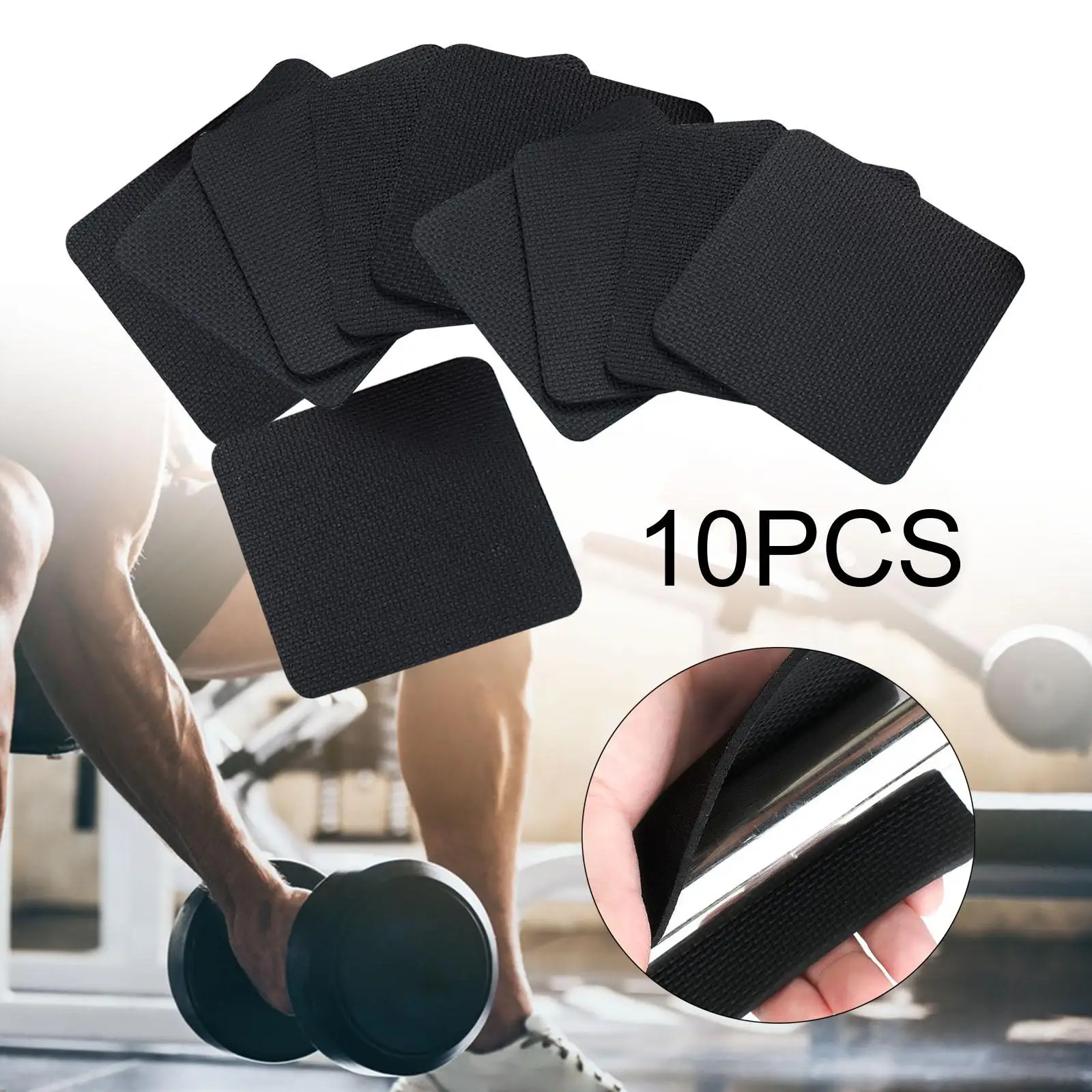 10Pcs Weight Lifting Grip Pads Gym Grips for Exercising Dumbbell Bench Press