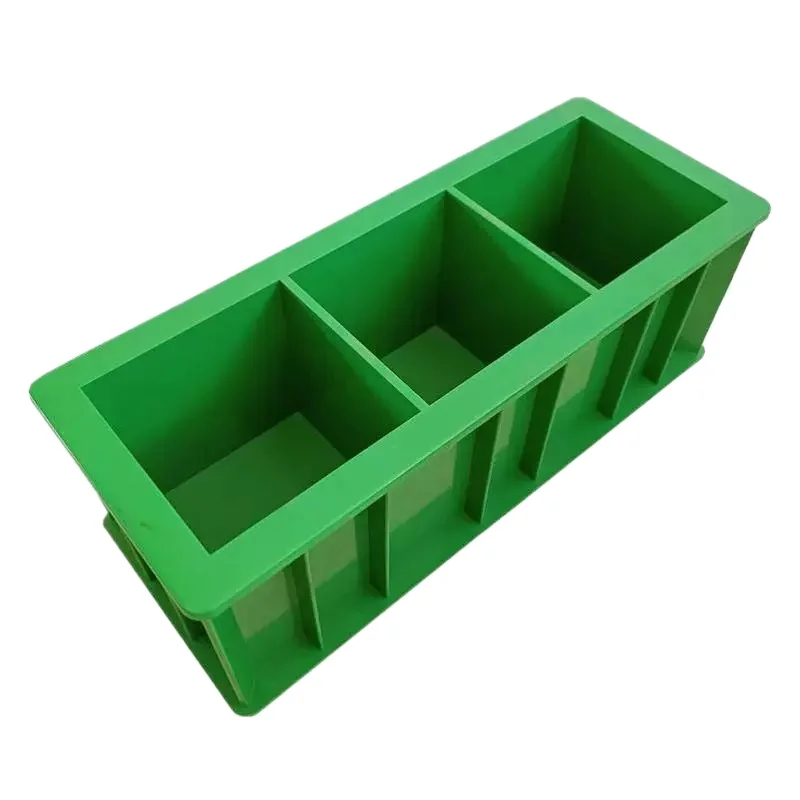 100x100x100mm Concrete Test Module Engineering Compression Test Mold High Strength ABS Plastic Triple Test Block Box