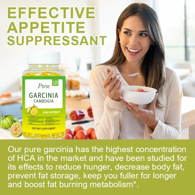 Pure Organic Garcinia Cambogia Extract Fat excretion Capsules 95% HCA Cellulite For Women & Men Healthy Product