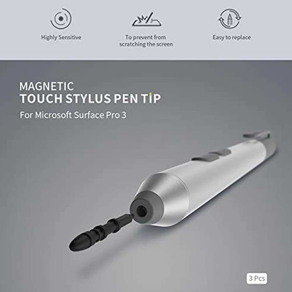3 Pack for Surface Pro 3 Pen Tip 3Pcs Replacement Tips Refill for Surface Pro 3 Contact Stylus Pen