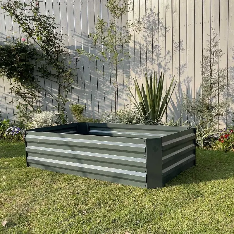 Flower bed planting box Metal vegetable frame Garden vegetable box Square flower bed Metal planting bed