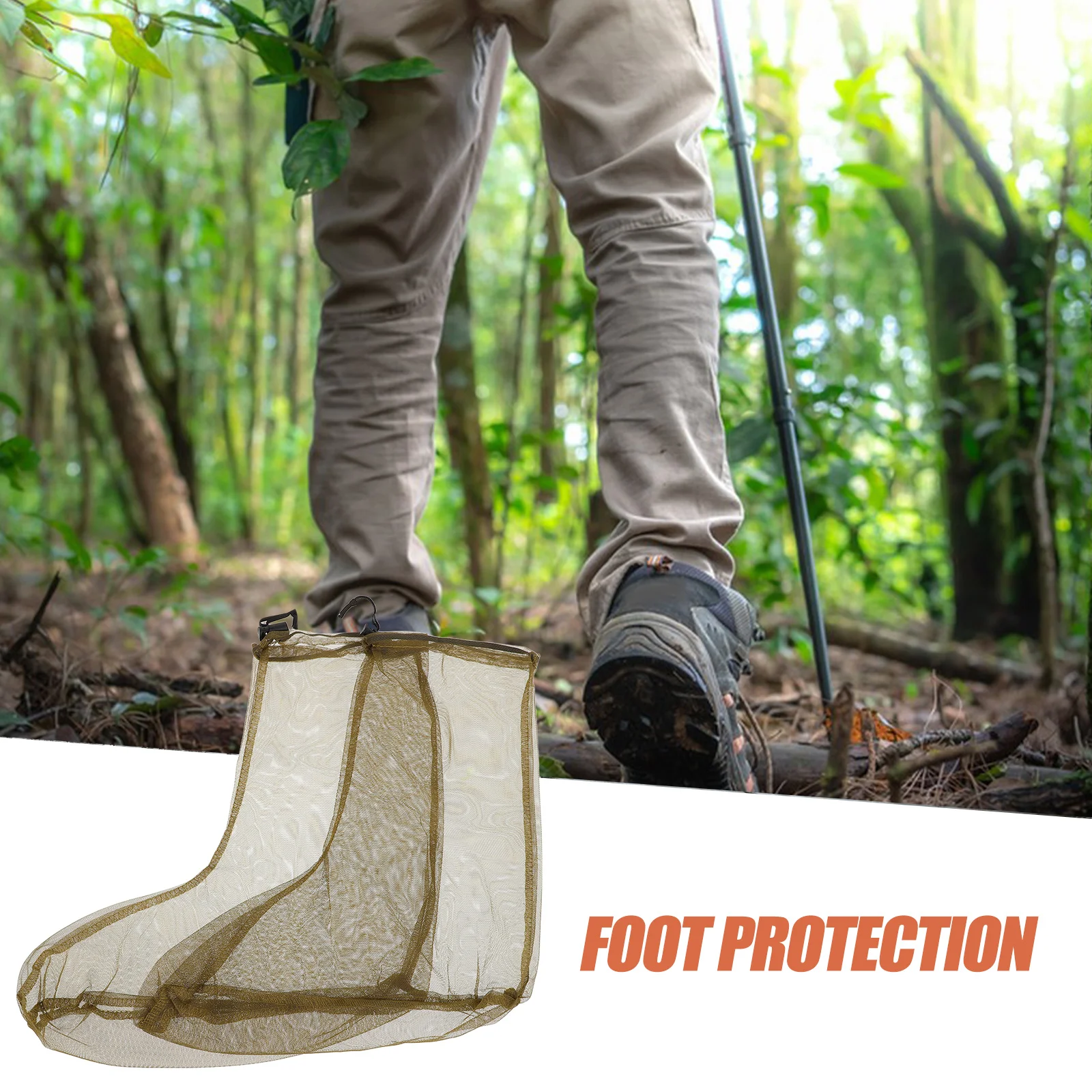 

Fishing Mesh Socks Lightweight Breathable Outdoor Insect Proof Foot Cover Green Boot Covers Aquatic Field Shoe Protection