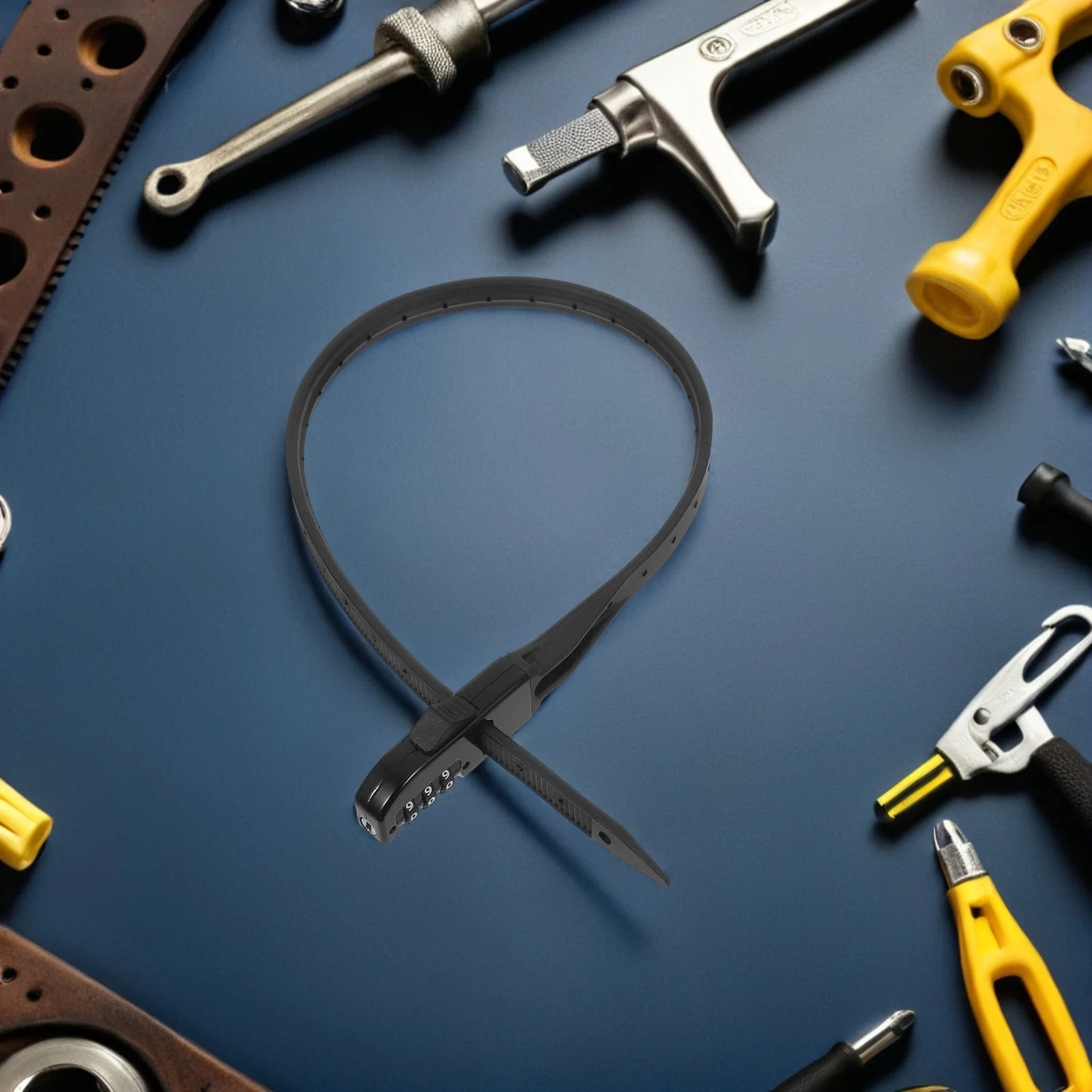 

Bike Lock Security Tie Cable Portable Mountain Bicycle Anti Theft Durable Easy Use Cycling Gear Combination Bike Lock