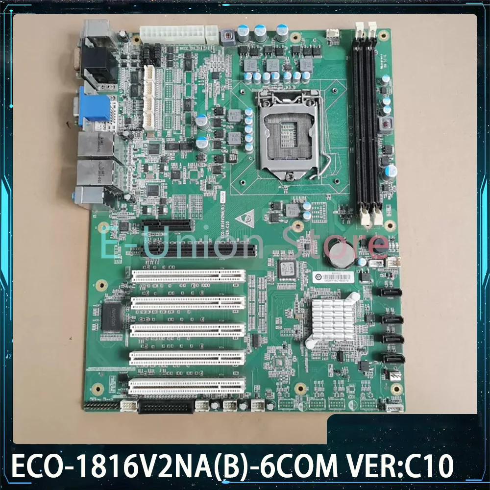 ECO-1816V2NA (B) -6COM VER: C10 Industrial Computer Motherboard ECO-1816V2NA Supports 6 Serial Ports PCI Slots 1155 Pins