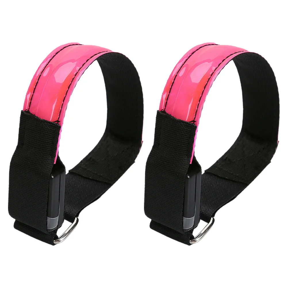 

2Pcs Reflective LED Armband Light Safety Belt Flashing Strap Night Running Jogging Cycling Sport Reflective Safety Belt Light