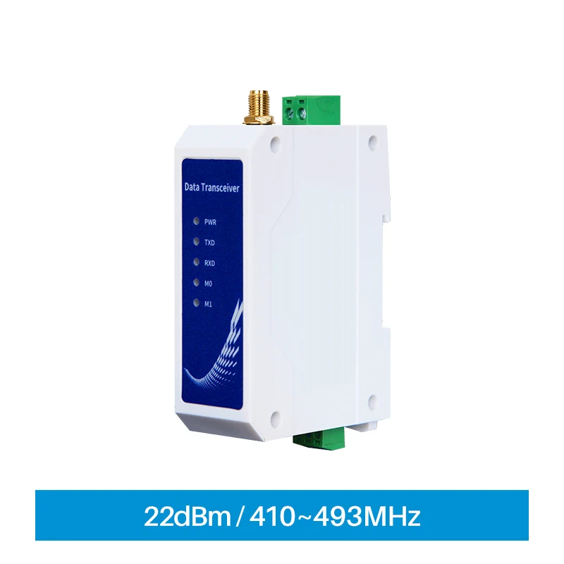 

SX1262 Lora Spread Spectrum 433Mhz 470Mhz 22dBm 5Km Wireless Data Transmission Modem RS485 Interface E96-DTU(400SL22-485)