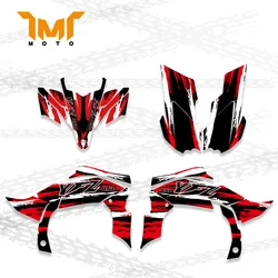 TMT ATV Full Plastics sfondo adesivo grafico decalcomania per Yamaha YFZ450R YFZ 450R 450 R 2009 2010 2011 2012