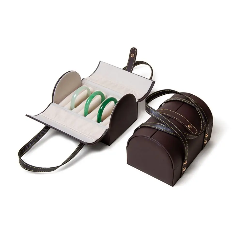 

7Positions Bracelet Display Box Dustproof PU Leather Bracelet Storage Bag Bangle Holder Organizer Bracelet Carrying Case