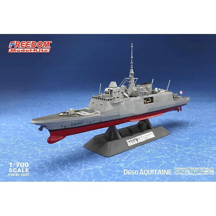 Freedom F83001 Assembled Model Kit French Navy Aquitaine D650 Aquitaine Cruiser 1/700