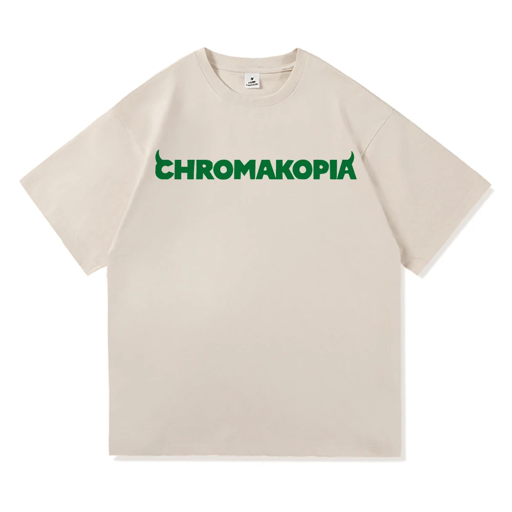 Camiseta Tyler The Creator Chromakopia Tour 2024, camiseta estética con estampado de letras para hombre, camisetas Unisex de algodón de arena de alta calidad