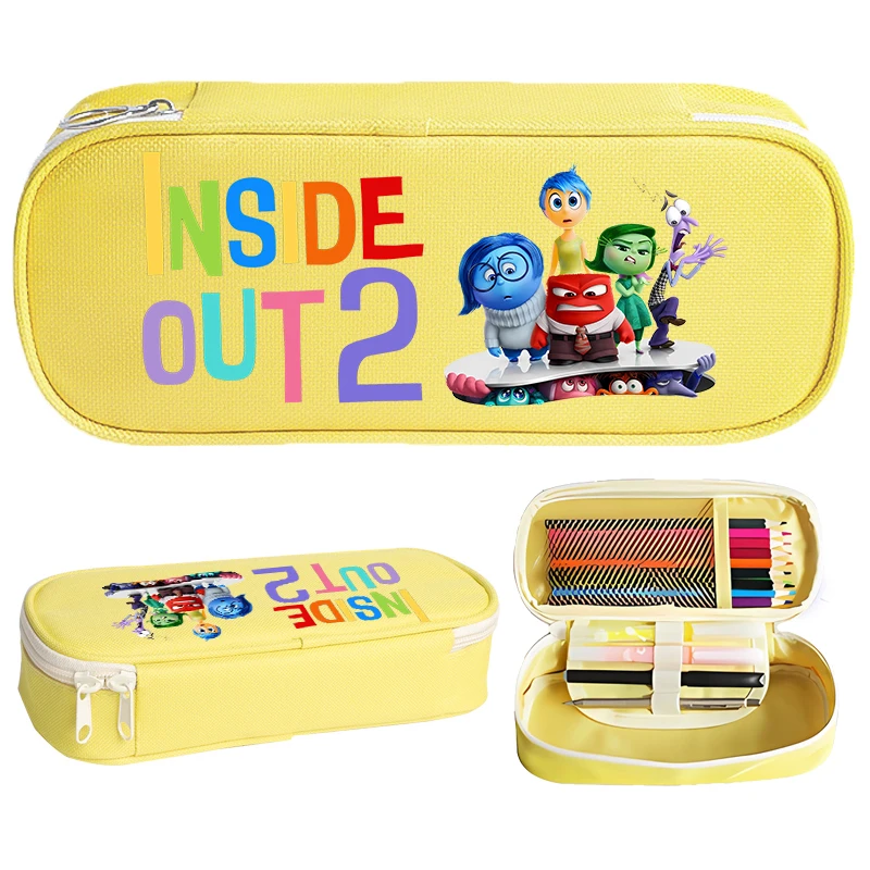 صندوق أقلام رصاص مطبوع أنيمي للأطفال ، أدوات قرطاسية كرتونية ، قلم رصاص للفتيان والفتيات ، مستلزمات مدرسية ، هدايا أعياد الميلاد ، من الداخل والخارج 2
