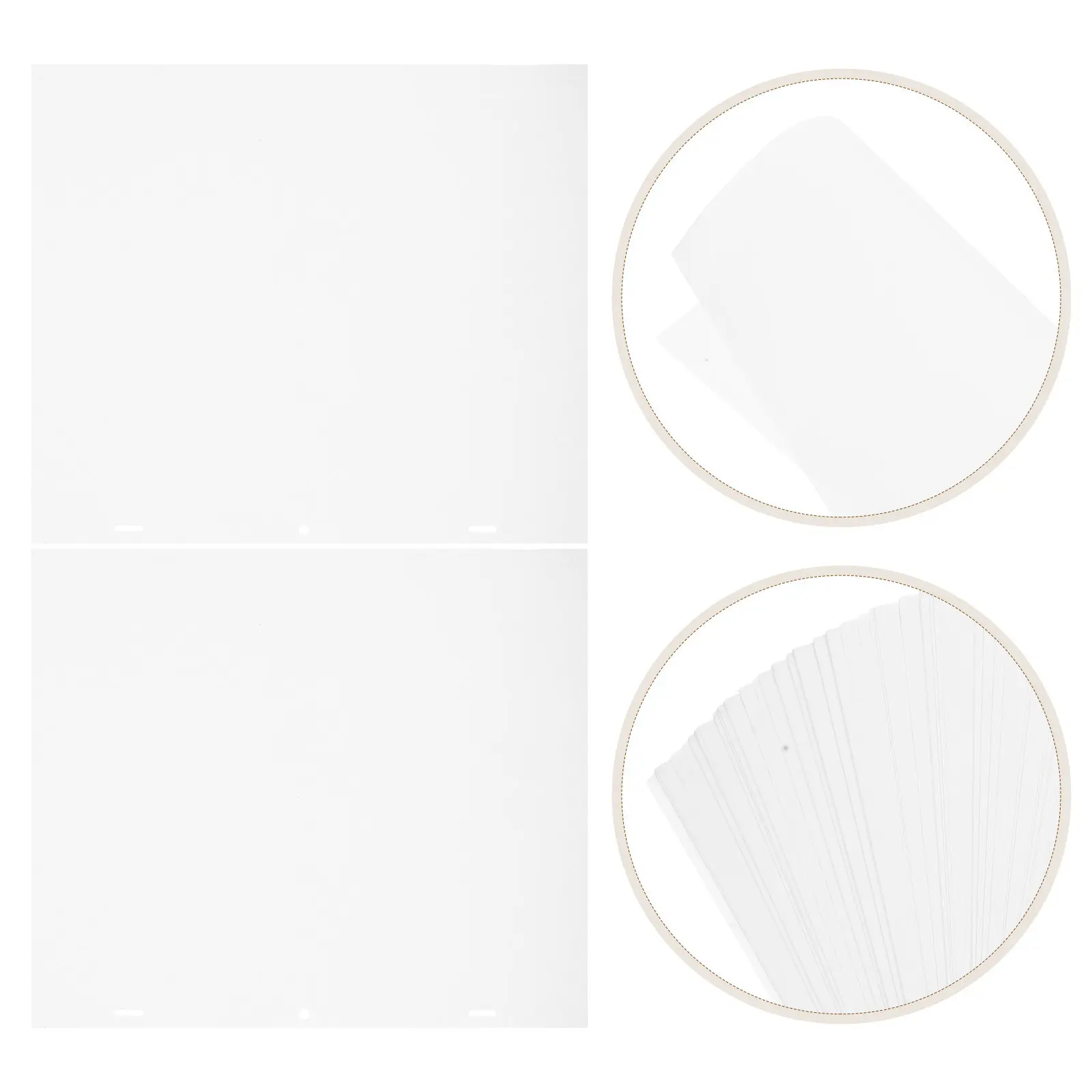 200Pcs Artist Grade Tracing Paper Sheets 32x27cm with Precise Positioning Holes for Animation Comic Drawing Sketching Transfer