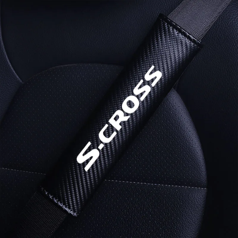 Car Seat Belt Adjustable Shoulder Pad Car Seat Belt Pad for Child Kids for Suzuki S-Cross Car Accessorie Seat Belt Padding Pad