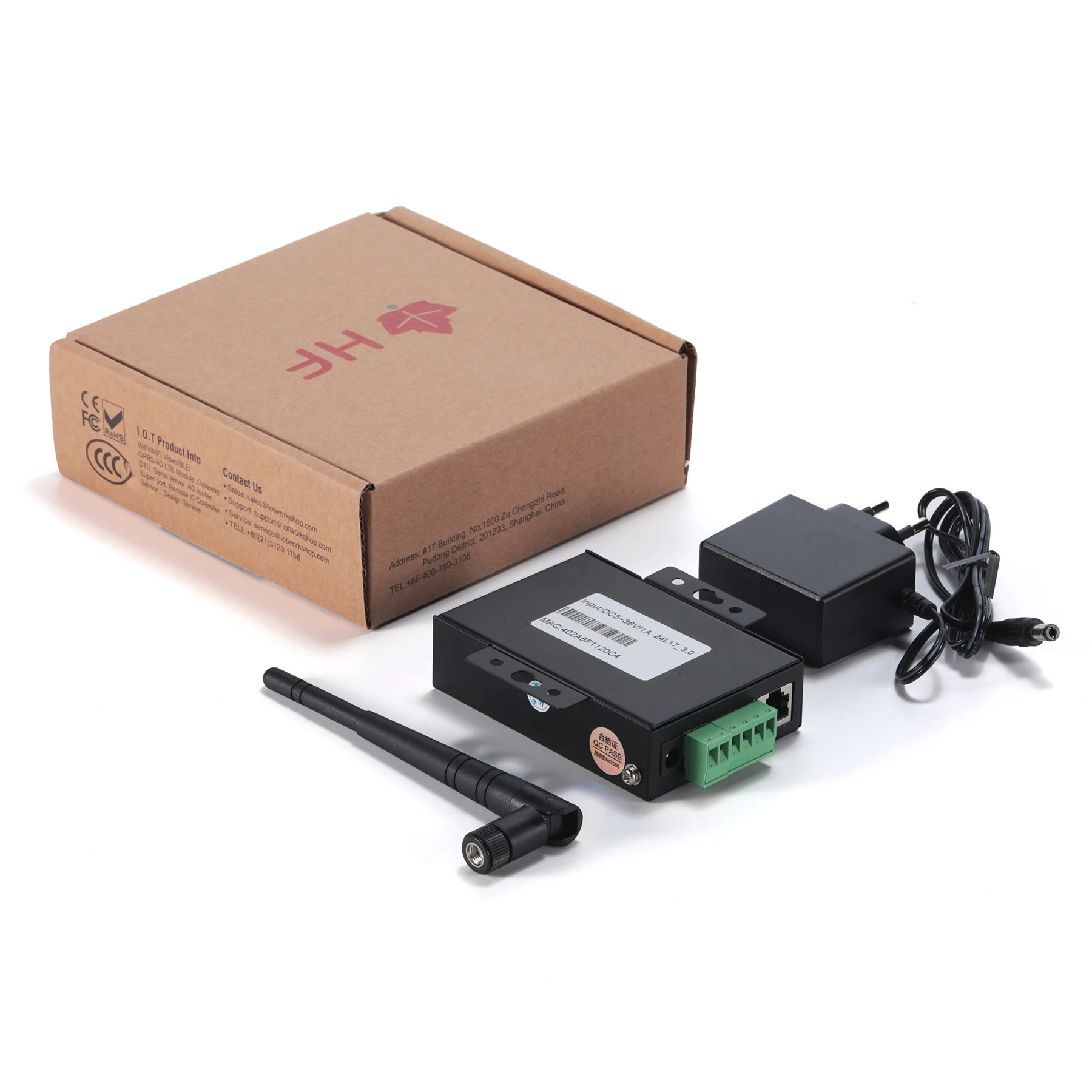 Conversor Ethernet Modbus Industrial, Função D2D, TCP IP, Comunicação de rede DTU, RS232, RS485, RS422 para WiFi, HF2211A