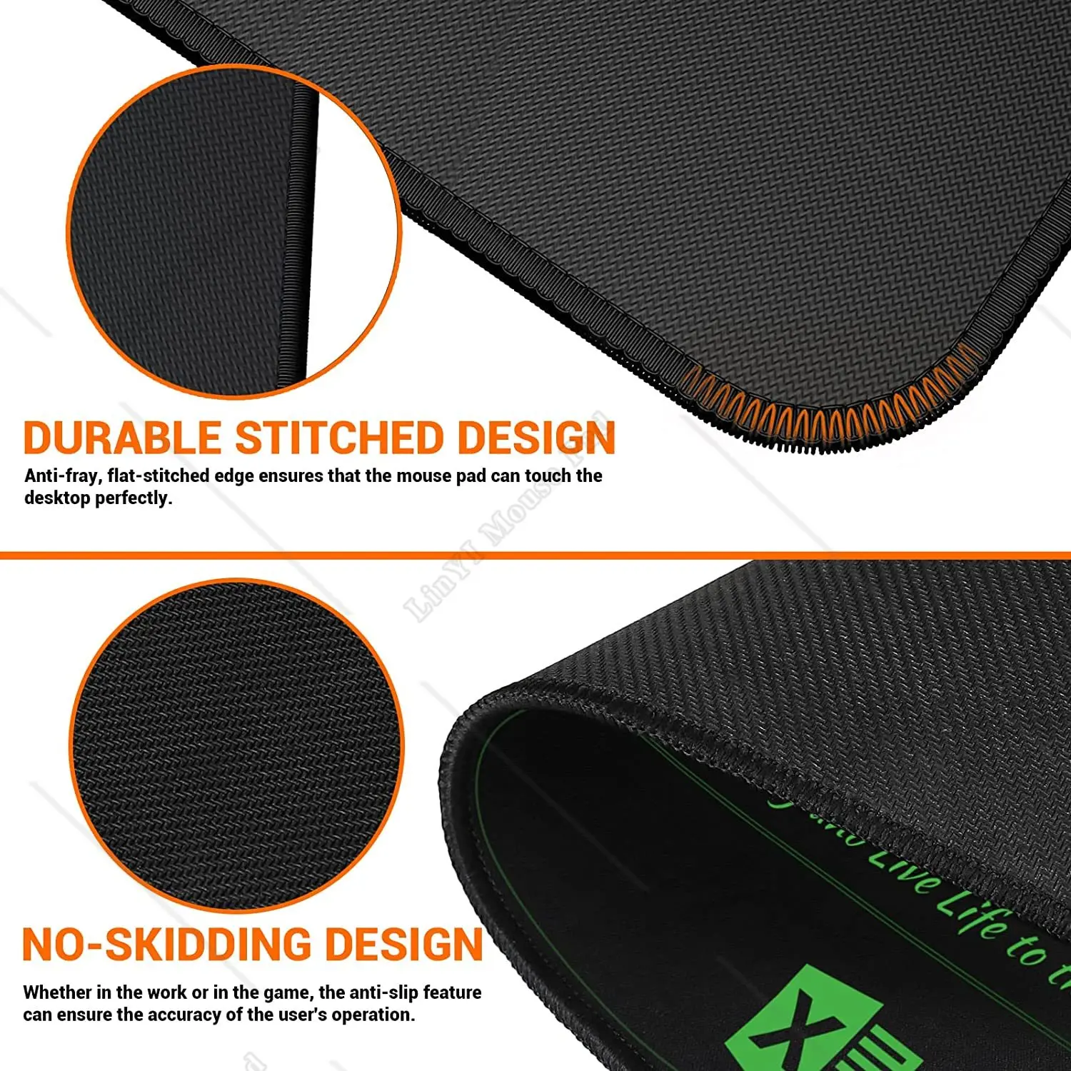 Large Excel Shortcut Mouse Pad Extended Mouse Pad with Stitched Edges Non-Slip Base Keyboard Mats for Desk, 31.5x11.8