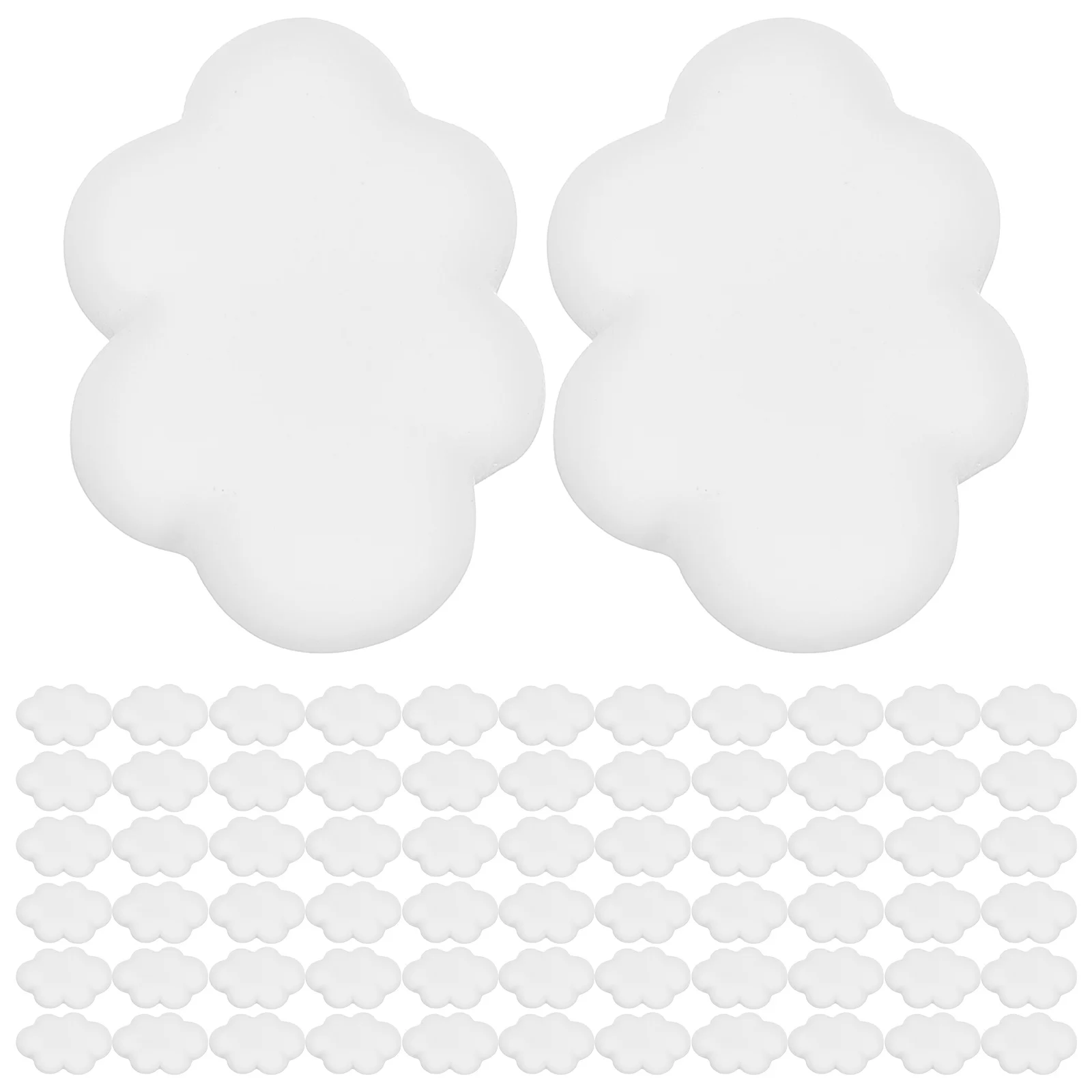 

100pcs Phone Case Accessories Resin Charms for DIY Cellphone Decorations Clouds Design Durable Safe Handmade Jewelry