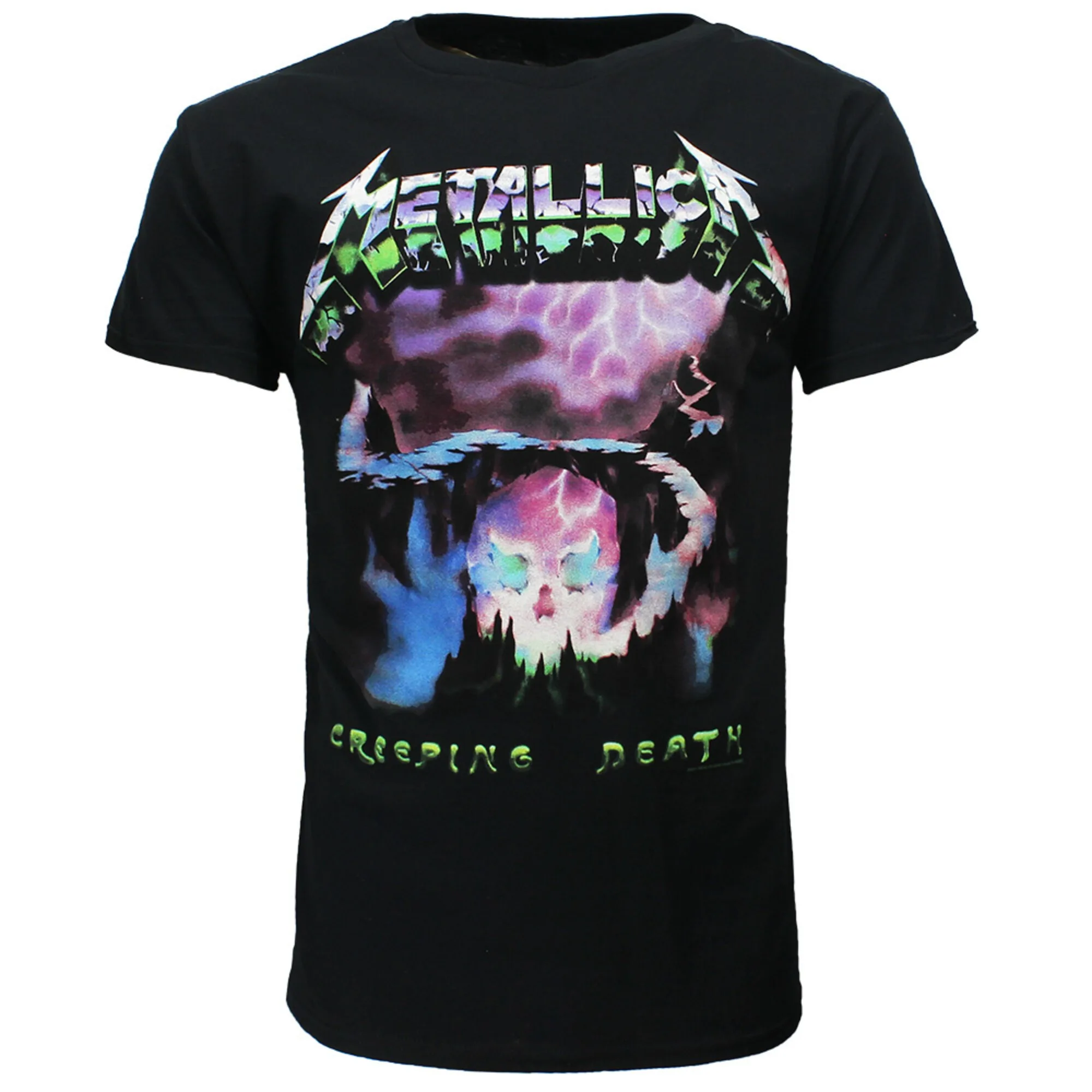 

Metallica Creeping Death T-Shirt Men's and Women's Short Sleeve Vintage Street Band Y2k Brand T-shirt Summer Tops Men Clothing