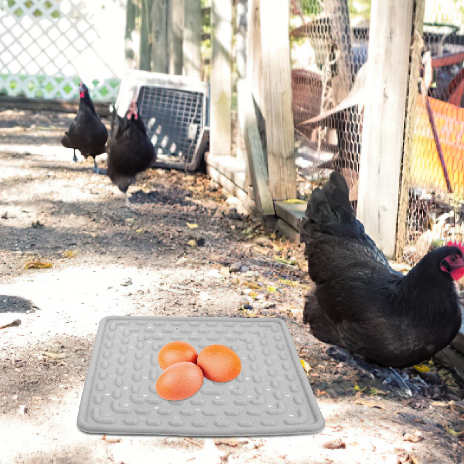 

2pcs Egg Liner Reusable Nesting Pad Plastic Lining For Chicken Coop Cage Mat Animal Nesting Accessories Laying Cushion