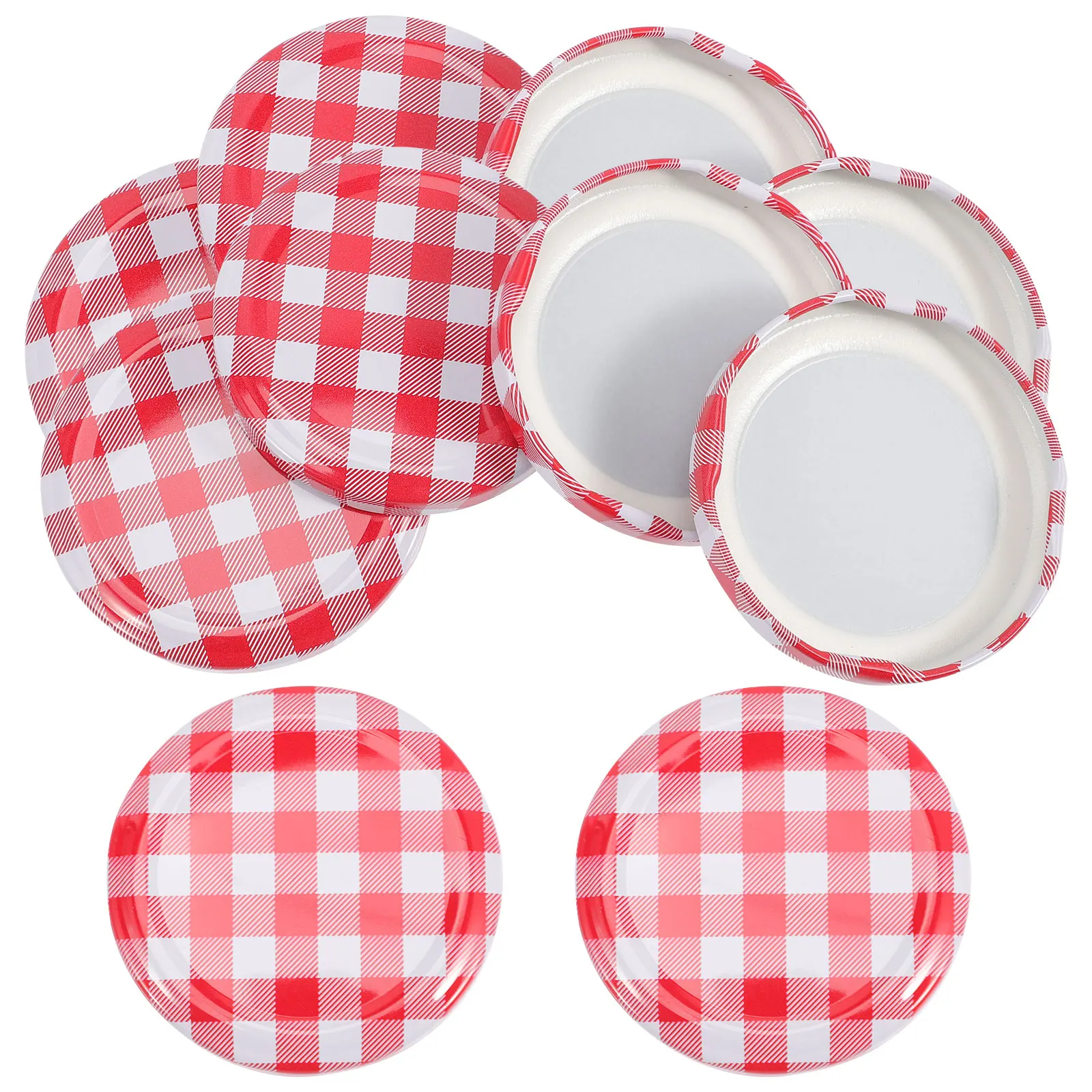 40pcs Screw Lids Lids Storage Caps Jam Jars Lids Wide Mouth For Canning Jars Saucepan Iron Canning Jar  Jam Jar Covers 