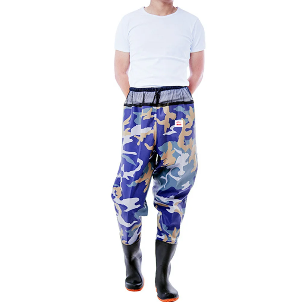 

Waterproof Durable Fishing Pants With Anti-Slip Outsole Adjustable Suspenders Quick Release Buckle For Outdoor Heavy Duty