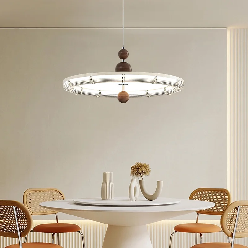 Restaurant-Kronleuchter, antik, kreativ, Bartheke, modern, einfach, Vollspektrum, Augenschutz, cremefarbener Wind