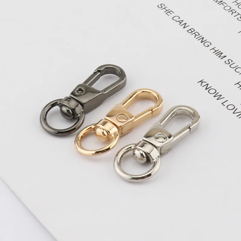 20/50/100PCS Lobster Clasp Hooks Keychain Gold Silver Plated DIY Jewelry Making For Neckalce Bracelet Toys Keychain Supplies