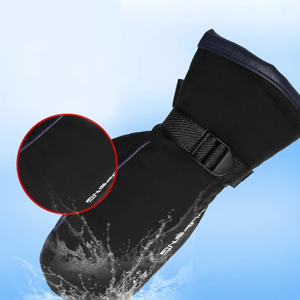 1 Pair Electric Heating Gloves Winter Hand Warmer Thermal Gloves Waterproof Heated Mittens for Outdoor Cycling Motorcycle Skiing