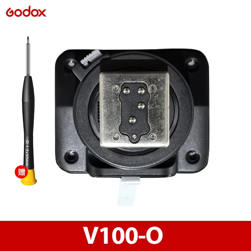 NOWY Uchwyt mocujący do lampy błyskowej Godox V100, mocowanie na gorącą stopkę, tylny wspornik, podstawa, V100-S V100-C V100-N V100N V100F V100O SPEEDLIGHT, część zamienna — zdjęcie produktu 3