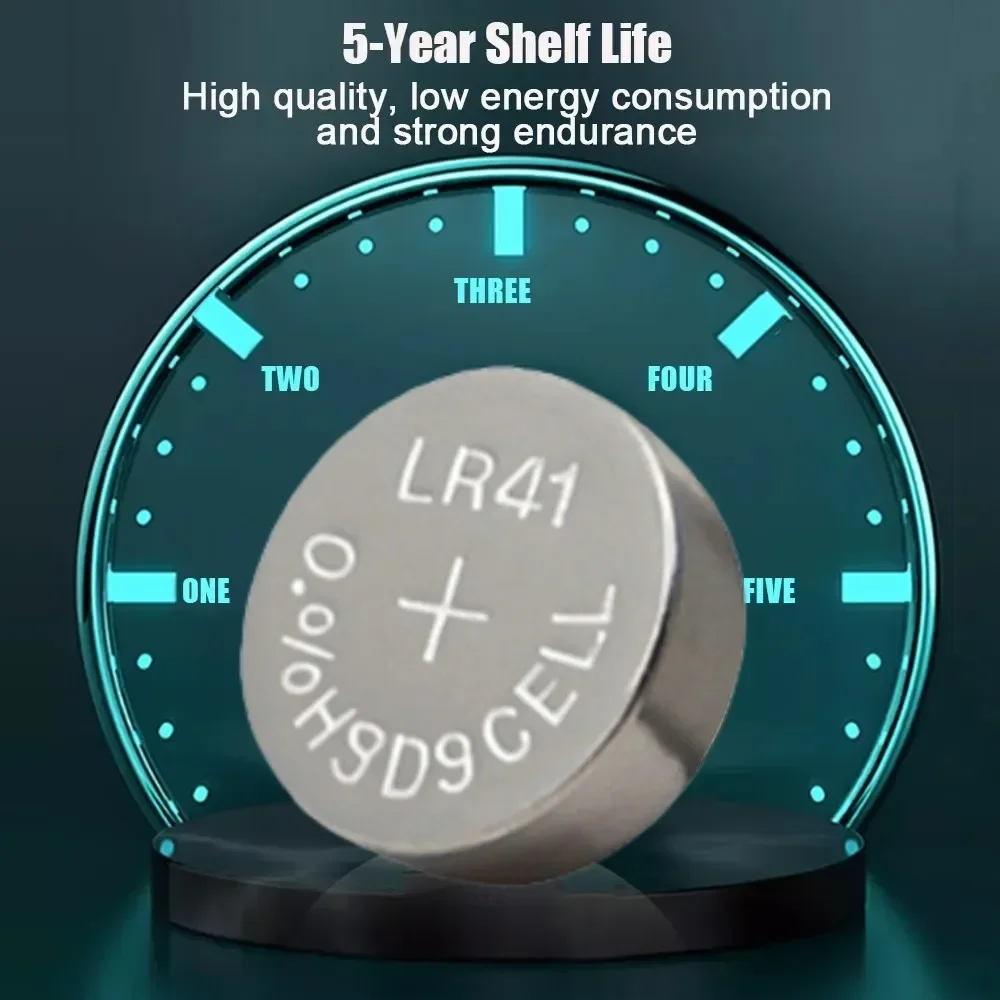 시계 장난감용 알카라인 단추 배터리, 코인 셀 단추 배터리, AG3 192, LR41, SR41SW, L736, 1.55V, 2-50 개